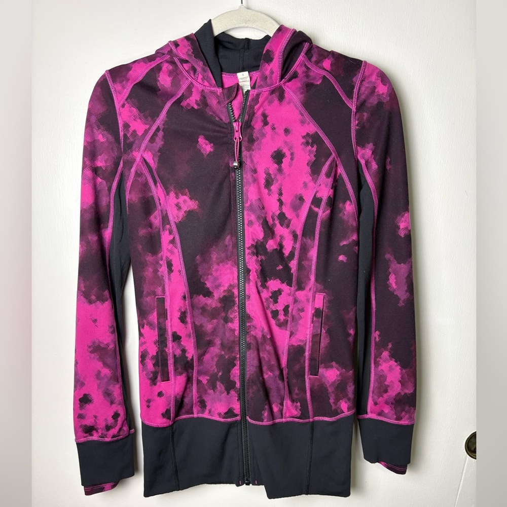 Lululemon Athletica Pink and Black Jacket